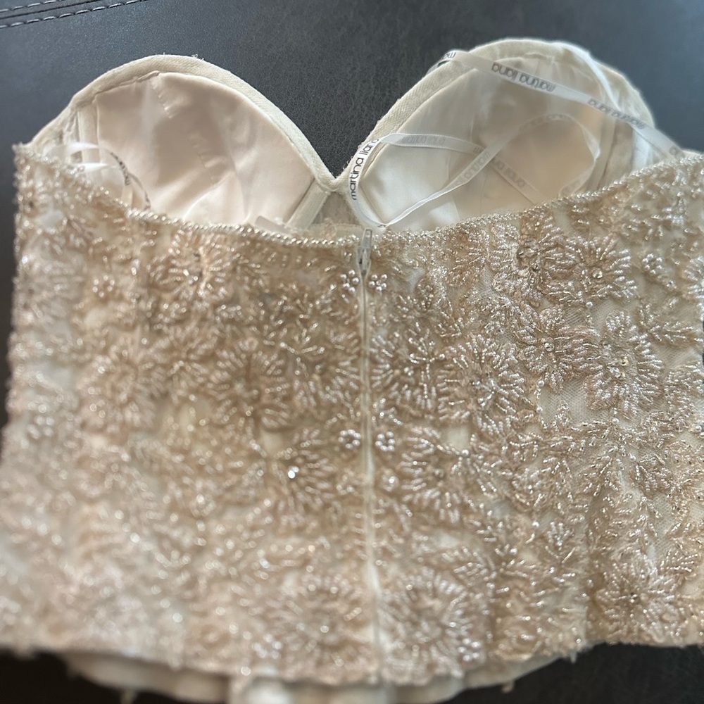 Martina Liana Cayla corset. Champagne beads. In good condition. - Picture 8 of 12